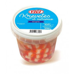 Krevetės iš surimio sūryme...