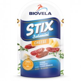 Vytintos Salamini dešrelės su sūriu 80g/Biovela