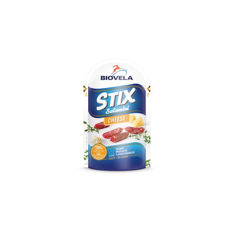 Vytintos Salamini dešrelės su sūriu 80g/Biovela