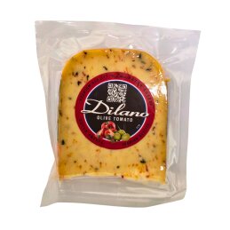 Sūris  Dilano  su alyvuogėmis ir pomidorais 50% 200g