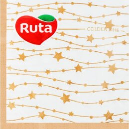 Servetėlės RŪTA  Žvaigždės 33*33cm 20vnt