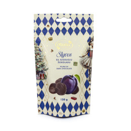 Slyvos su juoduoju šokoladu...