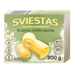 Sviestas 82% saldžios...