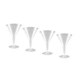 Taurės 4vnt plastikinės...