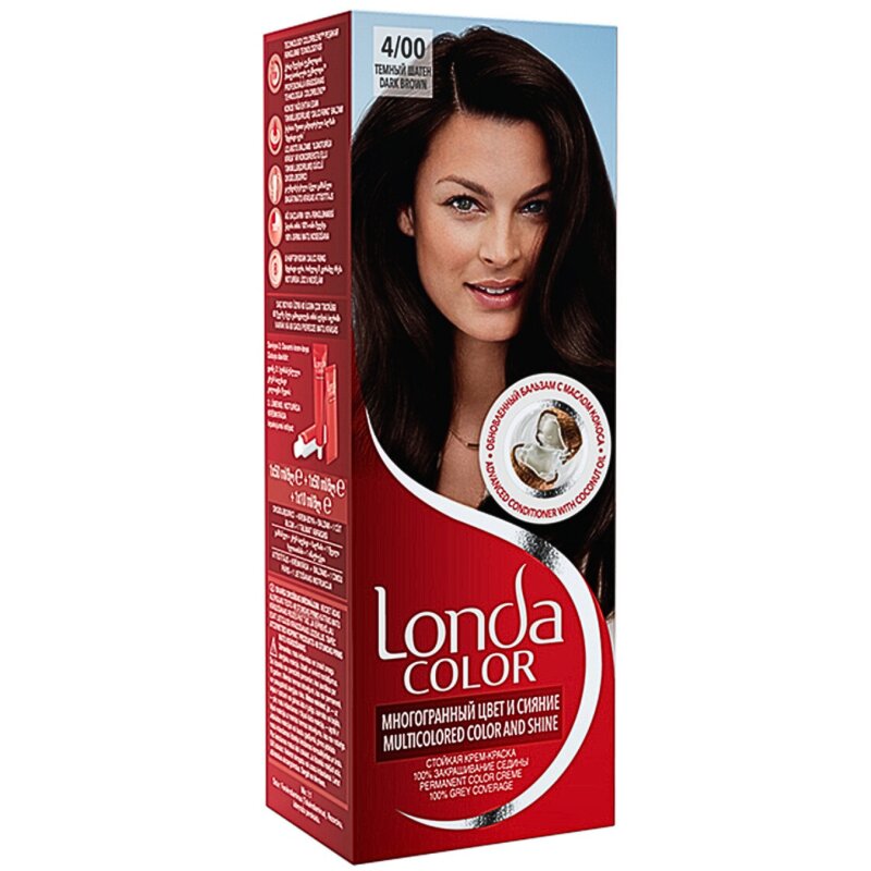Plaukų dažai  Londa Color   Dark Brown Nr.4/00