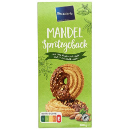 Trapūs sausainiai  Spritzgeback Mandel  su šokoladu ir migdolais, 300g