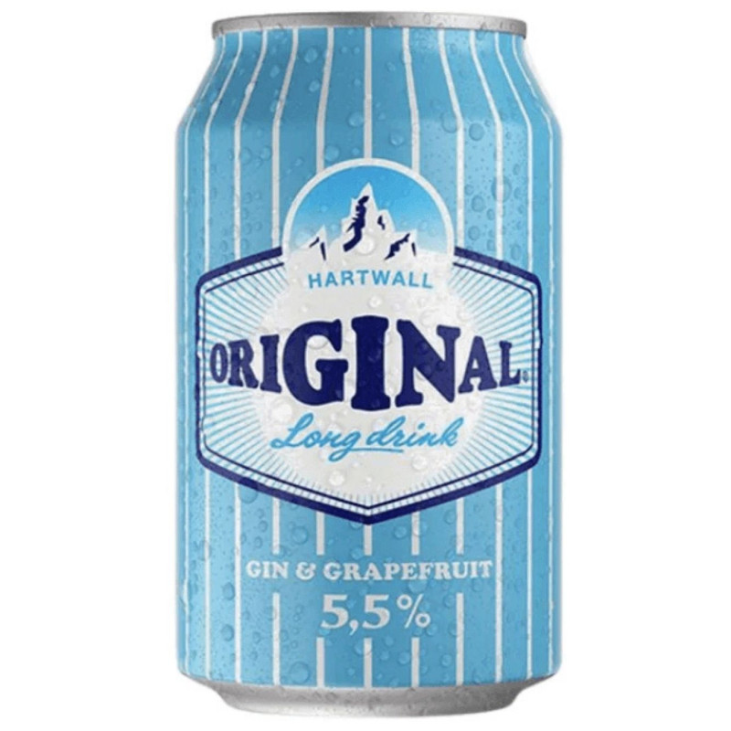 Gazuotas alkoholinis kokteilis''Hartwall''gin&grapefruit 5.5%,0.33l dep