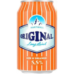 Gazuotas alkoholinis kokteilis''Hartwall''gin&orange5.5%,0.33l dep