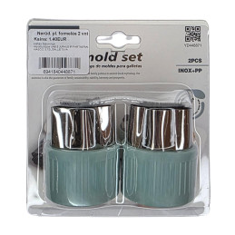 Nerūdijančio plieno formelės 2 vnt