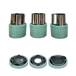 Nerūdijančio plieno formelės 3vnt