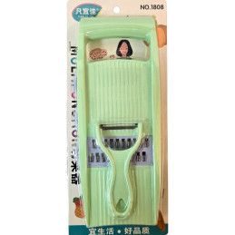 Plastikinė daržovių pjaustyklė su priedais