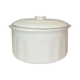 Keramikinis puodas su dangčiu