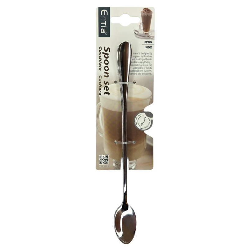 Nerūdijančio plieno arbatinis šaukštelis 3vnt