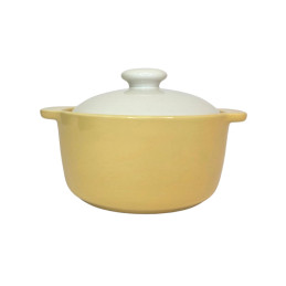 Keramikinis puodas su dangčiu