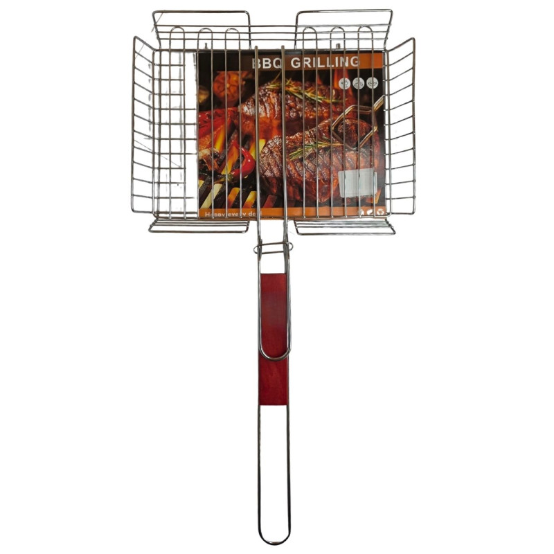 Nerūdijančio plieno kepimo grotelės 23 × 29 cm