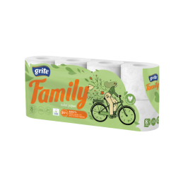 Tualetinis popierius  GRITE Family (3 sluoksnių)  8vnt