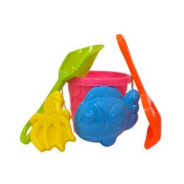 Žaislinis Smėlio kibirėlis su priedais