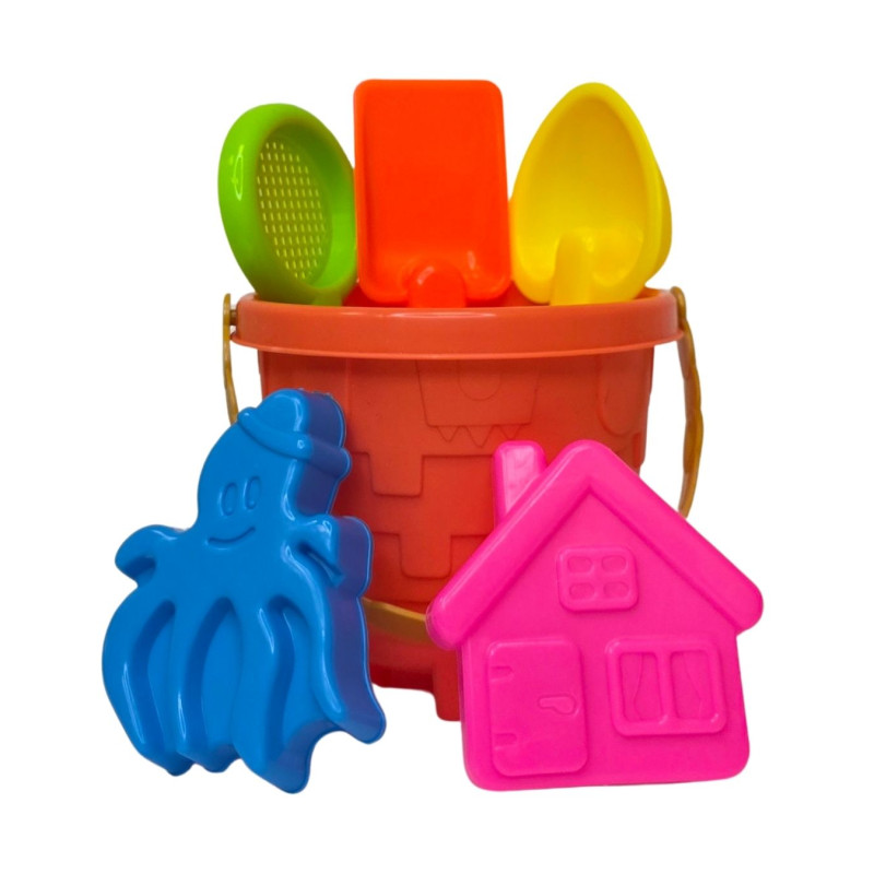 Žaislinis Smėlio kibirėlis su priedais