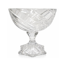 Stiklinis serviravimo indas ant kojelės