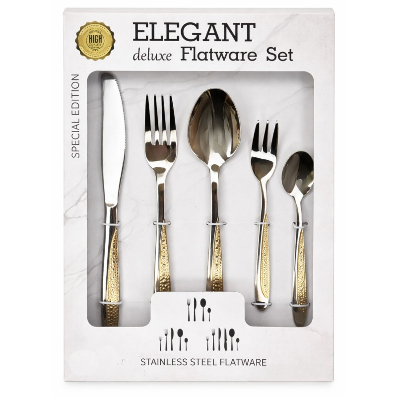 Nerūdijančio plieno stalo įrankių rinkinys 30vnt