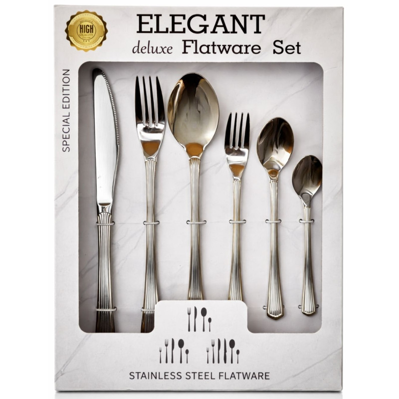 Nerūdijančio plieno stalo įrankių rinkinys 36vnt