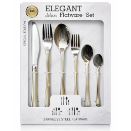 Nerūdijančio plieno stalo įrankių rinkinys 30vnt