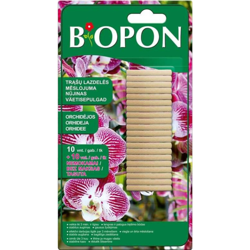 Lazdelės Biopon orchidėjoms 20 vnt