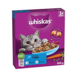 Sausas ėdalas katėms Whiskas Adult su tunu 800g
