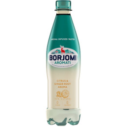 Gazuotas mineralinis vanduo Borjomi Aromati citrusinių vaisių ir imbiero skonio, 500 ml