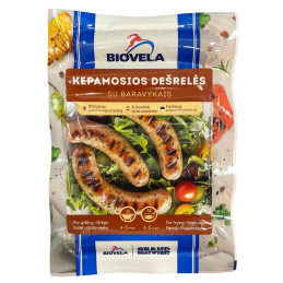 Virtos kepamosios dešrelės su baravykais  300 g Biovela