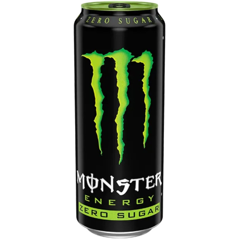 Gazuotas energinis gėrimas Monster 500ml ZERO SUGAR