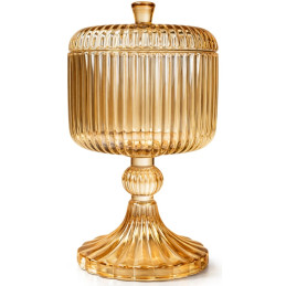 Stiklinė cukrinė su dangteliu