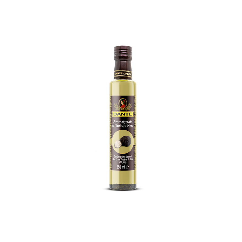 Alyvuogių aliejus Olio Dante It Extra Virgin su juodaisiais trumais, 250ml