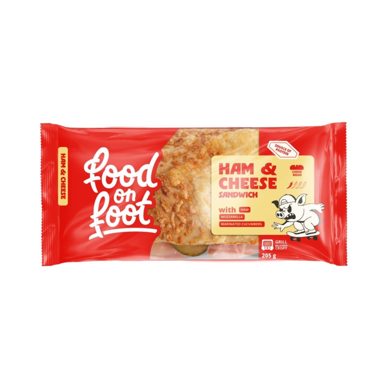 Sumuštinis  HAM & CHEESE  su marinuotais agurkais 205g