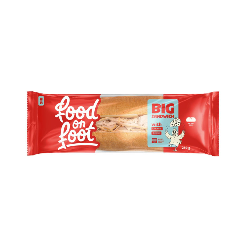 Sumuštinis BIG submarinas su vištiena ir sūriu, 255g