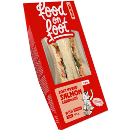 Sumuštinis SOFT BREAD su lašiša ir kiaušiniais, 165g