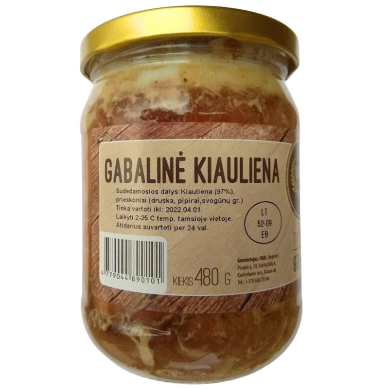 Gabalinė Kiauliena  480g