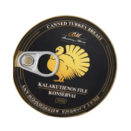 Kalakutienos filė konservai 240g