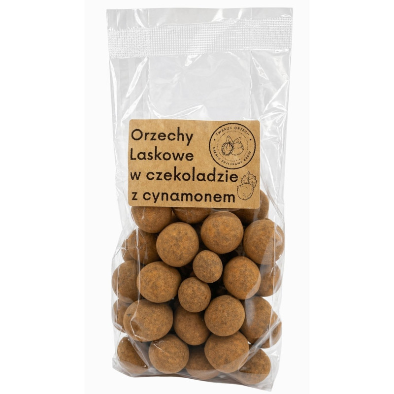 Lazdyno riešutai šokolade su cinamonu, 200g