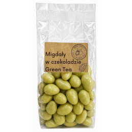 Migdolai baltajame šokolade Žalioji arbata, 200g