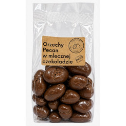 Pekano riešutai pieniškame šokolade, 200g