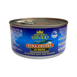Tunų gabalėliai Mikado  savo sultyse 185g/130g