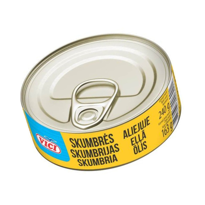 Skumbrės aliejuje 240g