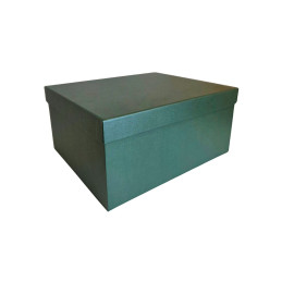 Popierinė dovanų dėžutė žalia 27,5 x 23 x 13 cm, 1 vnt