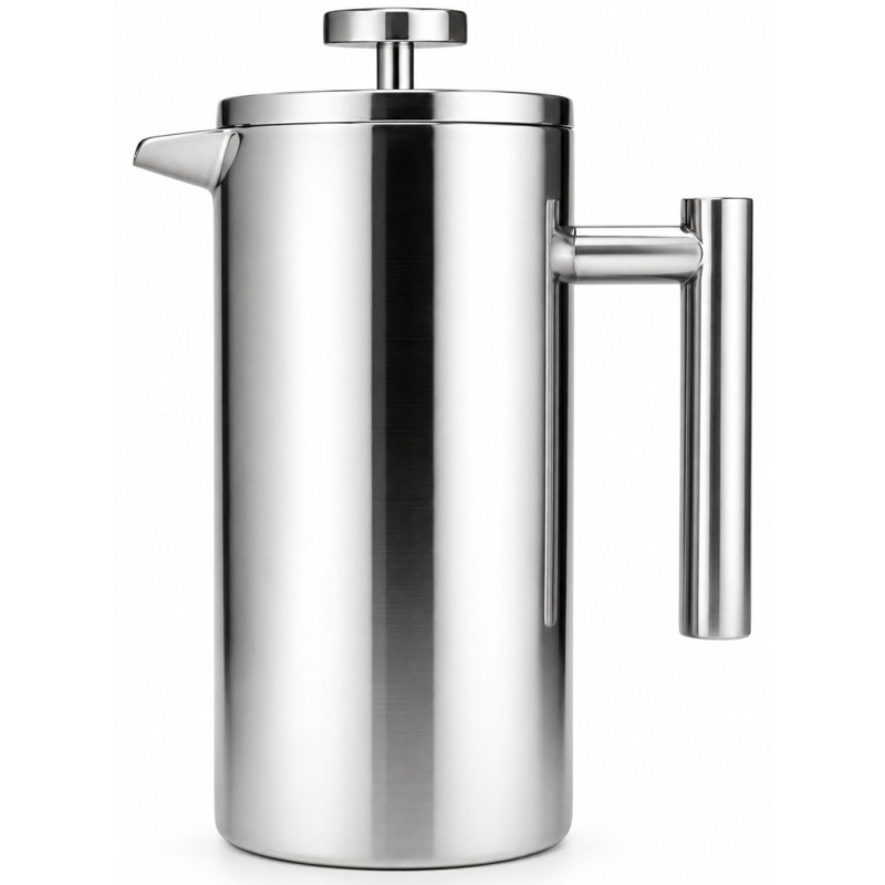 Nerūdijančio plieno arbatinukas su nuspaudžiamu sieteliu 1000ml