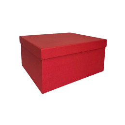 Popierinė dovanų dėžutė raudona 27,5 x 23 x 13, 1 vnt