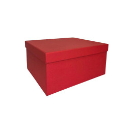 Popierinė dovanų dėžutė raudona  21,5 x 17 x 10, 1 vnt