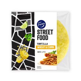 Kviečių-kukurūzų tortilijos 360g FAZER STREET FOOD