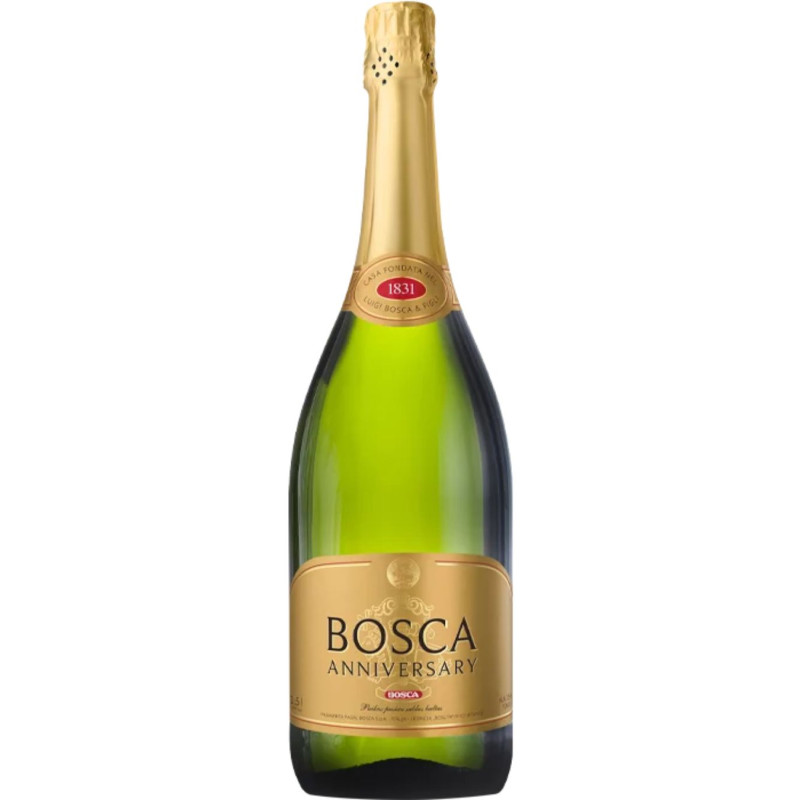 Baltas putojantis vynas Bosca Anniversary (7,5%), 1.5L pusiau saldus