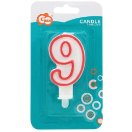 Žvakutė gimtadienio "9"